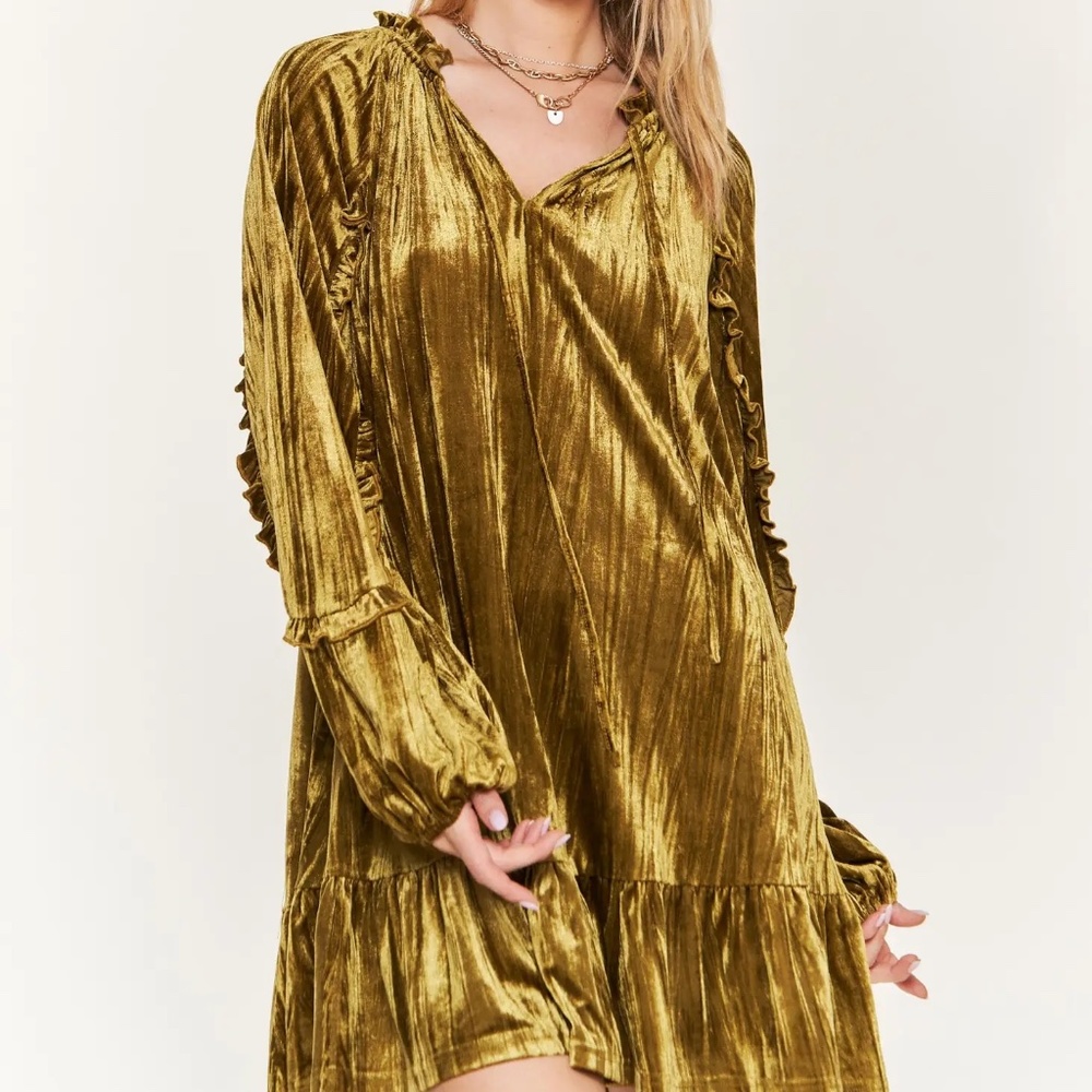 Crushed Velvet Dress